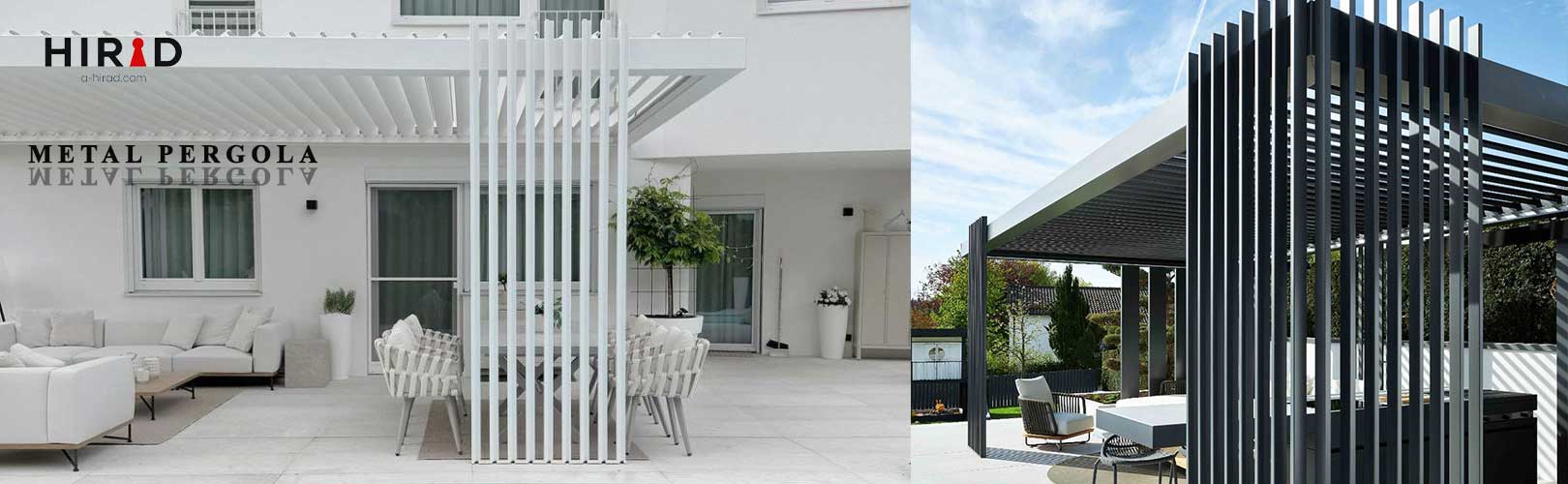 پرگولای مدرن فلزی